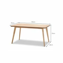 Buy ๐ Australia Sale - L3 Home Bruno 150cm Rectangular Natural Oak Dining Table ๐ 13 Buy ๐ Australia Sale - L3 Home Bruno 150cm Rectangular Natural Oak Dining Table ๐ -L3 Home Sales 652923af66104f0c93ab04ebb2fa92b5