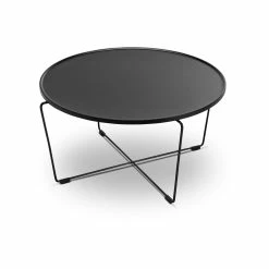 Wholesale 🛒 L3 Home Javi Round 80cm Black Tray Coffee Table With Steel Legs - To Australia 🌟 -L3 Home Sales 6705019072a8433d9c1fd2d05c06a32b