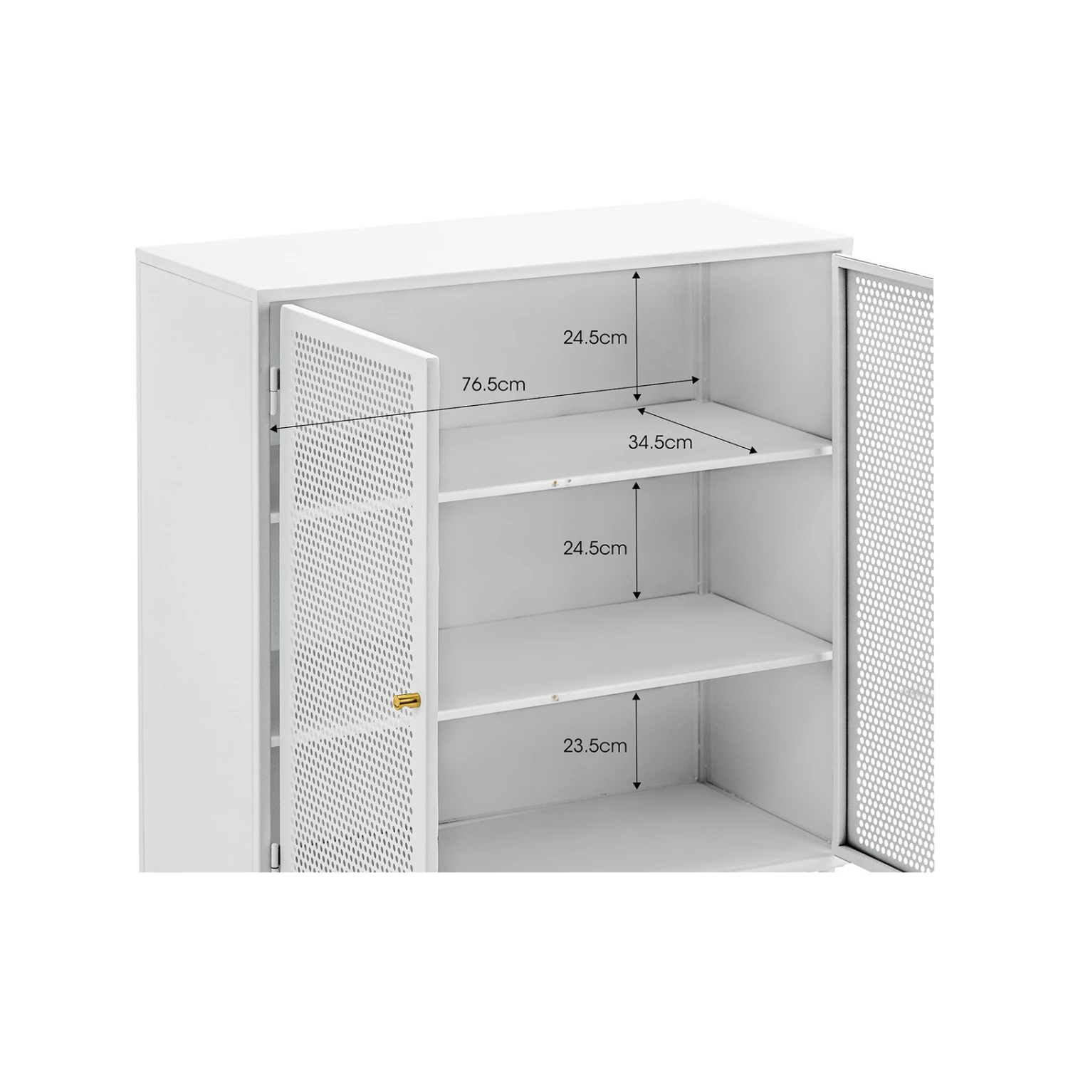 Best deal β¨ Australia Sale - L3 Home Mesh 2 Door White Steel Low Storage Cabinet π― 12 Best deal β¨ Australia Sale - L3 Home Mesh 2 Door White Steel Low Storage Cabinet π― - Image 10