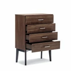 Promo β L3 Home Selena 4 Drawer Acacia Oak Tallboy Chest Dark Brown - To Australia π 10 Promo β L3 Home Selena 4 Drawer Acacia Oak Tallboy Chest Dark Brown - To Australia π -L3 Home Sales 6956bc7056914ad7b956702b97f7f05b