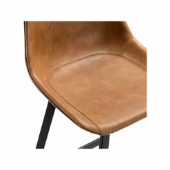 Best deal 👏 Australia Sale - L3 Home Hanns Set Of 2 67cm Whiskey Tan Vegan Leather High Back Barstools 🔔 -L3 Home Sales 6a15c1a4e3e9473d8e836118f9446df3