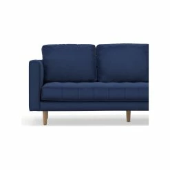 Promo 😉 Australia Sale - L3 Home Kirra 3 Seater Indigo Blue Mid-Century Tufted Velvet Sofa Midnight Blue 💯 -L3 Home Sales 6d86d699907247ad997e2d036a6aa8ca