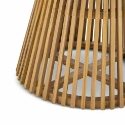 Cheapest 🤩 L3 Home Pedie Round 120cm Natural Solid Teak Wood Slat Dining Table - To Australia 😀 -L3 Home Sales 6ea3af40fb9545929f983cbafa18987b