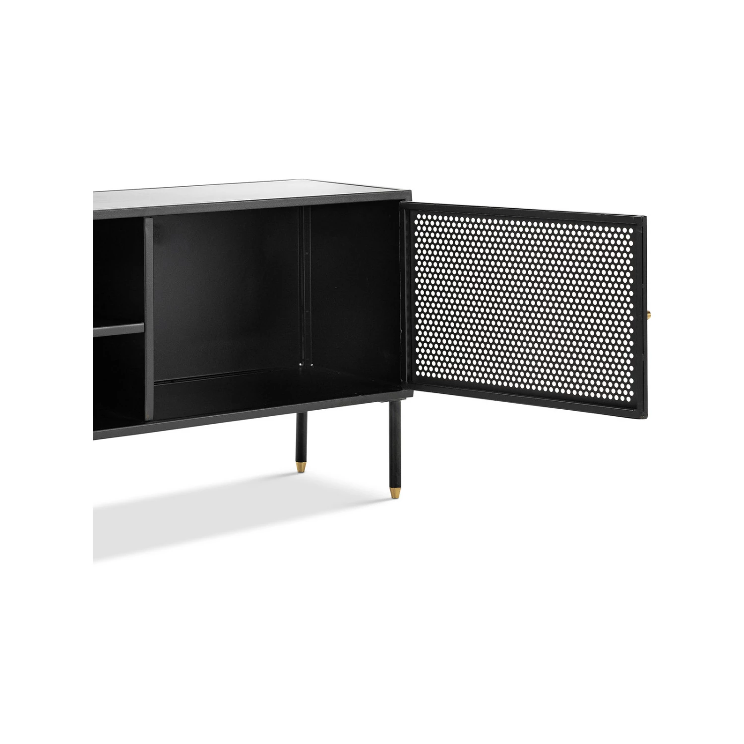 Coupon β€οΈ L3 Home Mesh 160cm Black Steel 2 Door TV Entertainment Unit - To Australia π 7 Coupon β€οΈ L3 Home Mesh 160cm Black Steel 2 Door TV Entertainment Unit - To Australia π - Image 5