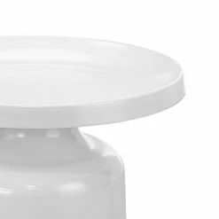 Buy 🔥 Australia Only - L3 Home Palemo Round Matte White Steel Pedestal Tray Side Table ✨ -L3 Home Sales 6f3b8144a39946b29127a2d489372742