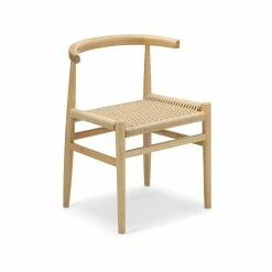 Discount π Australia Only - L3 Home Oskar Set Of 2 Natural Solid Ashwood Woven Dining Chair π