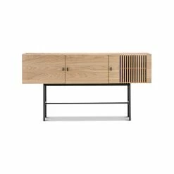 Brand new 👍 Australia Sale - L3 Home Xaviar Array Natural Oak & Black 3 Door Sideboard Buffet 😀 -L3 Home Sales 716524d306bd456ba3cdb7165e130690