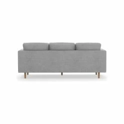 Best Sale 😉 Australia Sale - L3 Home Kirra 3 Seater Dove Grey Mid-Century Tufted Fabric Sofa Light Grey 😀 -L3 Home Sales 73f51694092a46b38df3fd8a6e2f5145