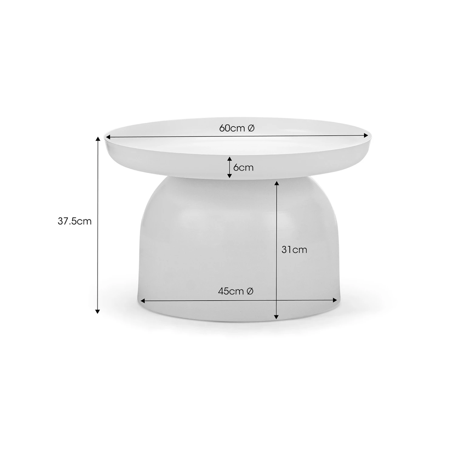 Best deal π Australia Sale - L3 Home Sirkel Round Matte White Steel Pedestal Coffee Table π 9 Best deal π Australia Sale - L3 Home Sirkel Round Matte White Steel Pedestal Coffee Table π - Image 7