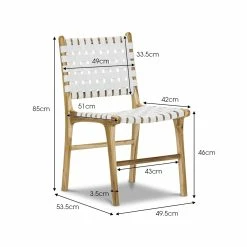 New π€© Australia Sale - L3 Home Lazie Set Of 2 White Leather Strapping Teak Wood Dining Chair 𧨠15 New π€© Australia Sale - L3 Home Lazie Set Of 2 White Leather Strapping Teak Wood Dining Chair 𧨠-L3 Home Sales 76bfdd6383c64933b33edda0b9bd2993