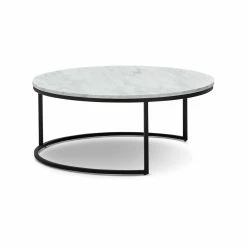 Wholesale 𧨠Australia Sale - L3 Home Khloe White Marble & Black Round Nest Of Coffee Tables π 16 Wholesale 𧨠Australia Sale - L3 Home Khloe White Marble & Black Round Nest Of Coffee Tables π -L3 Home Sales 77eea58511b74410aa919633b1d2911d