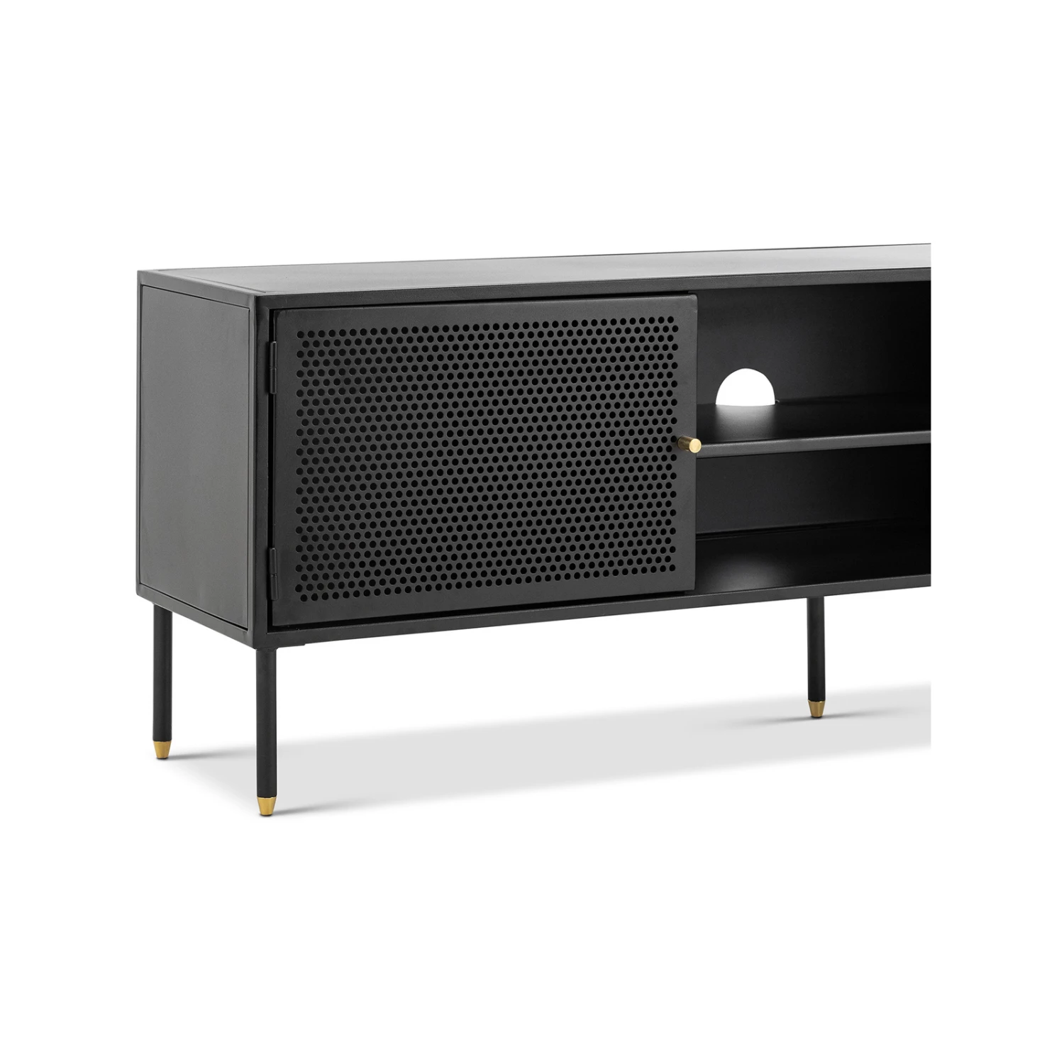 Coupon β€οΈ L3 Home Mesh 160cm Black Steel 2 Door TV Entertainment Unit - To Australia π 6 Coupon β€οΈ L3 Home Mesh 160cm Black Steel 2 Door TV Entertainment Unit - To Australia π - Image 4