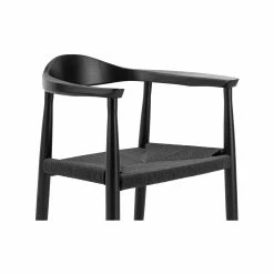 Hot Sale ✨ Australia Only - L3 Home Koen Set Of 2 Black Solid Ashwood Oak Dining Chair ❤️ -L3 Home Sales 7a7ed53572bb40e08e340659f29e530b