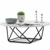 Discount 😍 L3 Home Aria White Marble & Black Round Coffee Table - To Australia 🎁 -L3 Home Sales 7a90c00205584f11a33954ec0e565c90