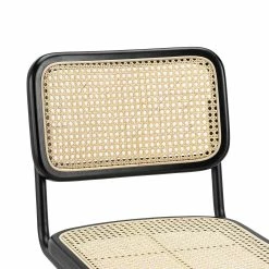 Best Sale ✨ Australia Only - L3 Home Blaire Set Of 2 Natural & Black Rattan Cantilever Dining Chair 🔥 -L3 Home Sales 7b53cc274554435988e3322f04f05653