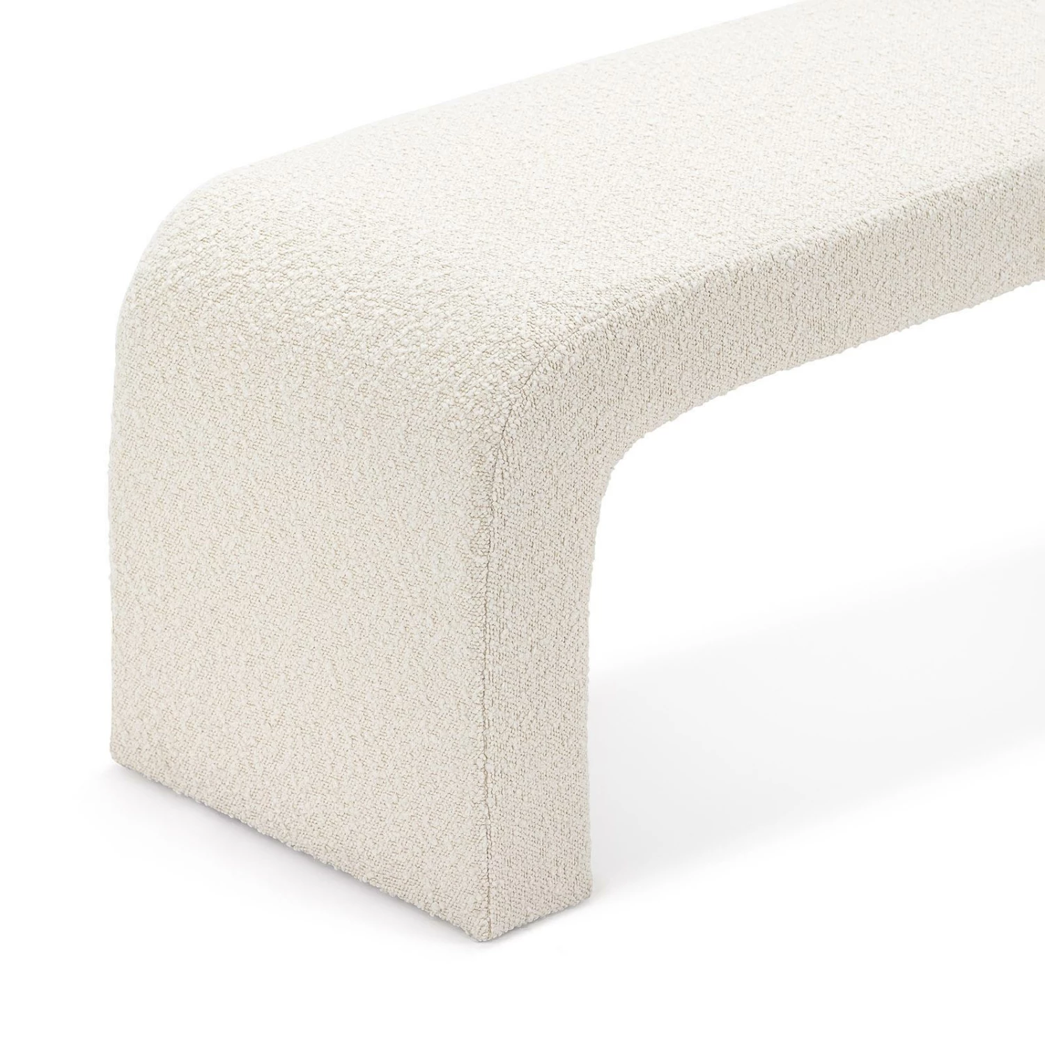 Hot Sale ✔️ Australia Only - L3 Home Harper 160cm Boucle Cream Designer Arch Curved Bench Seat ⌛ 7 Hot Sale ✔️ Australia Only - L3 Home Harper 160cm Boucle Cream Designer Arch Curved Bench Seat ⌛ - Image 5