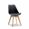 Hot Sale ⭐ Australia Only - L3 Home Replica Set Of 2 Black Natural Padded Eames Dining Side Chairs ⌛ -L3 Home Sales 7d92d8c88f1441e69607c5fac52195af