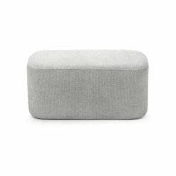 Discount 🛒 L3 Home Podd 80cm Hail Grey Rectangle Rounded Ottoman Bench Stool Light Grey - To Australia 🥰 -L3 Home Sales 7f613c39226748cea3a6157186e6705f