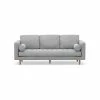 Best Sale 😉 Australia Sale - L3 Home Kirra 3 Seater Dove Grey Mid-Century Tufted Fabric Sofa Light Grey 😀 -L3 Home Sales 82765229899e4e3b82afd559784a4c56