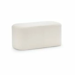 Wholesale ⭐ Australia Only - L3 Home Podd 80cm Boucle Cream Rectangle Rounded Ottoman Bench Stool 🥰