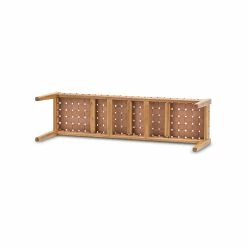 Flash Sale ⭐ Australia Only - L3 Home Casey 150cm Nude Tan Woven Leather Natural Solid Teak Wood Bench 🎁 -L3 Home Sales 838c1a2a667b4f1eba12914e3db1a921