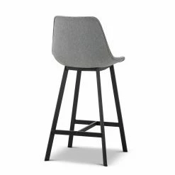 Discount ⌛ Australia Only - L3 Home Hanns Set Of 2 67cm Grey Fabric High Back Barstools 😍 -L3 Home Sales 860c89e116ec408186fc8489e4416b72