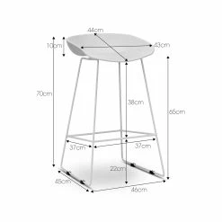 Budget 🌟 Australia Only - L3 Home Replica Set Of 2 White Hee Welling Hay Barstools ✨ -L3 Home Sales 86c6e12a086a4b5db4f7f32f05556361
