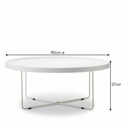 Promo 🔔 Australia Sale - L3 Home Hover White Round Tray Coffee Table 😉 -L3 Home Sales 8765d9e43577415fa490cd3bf3c4126d