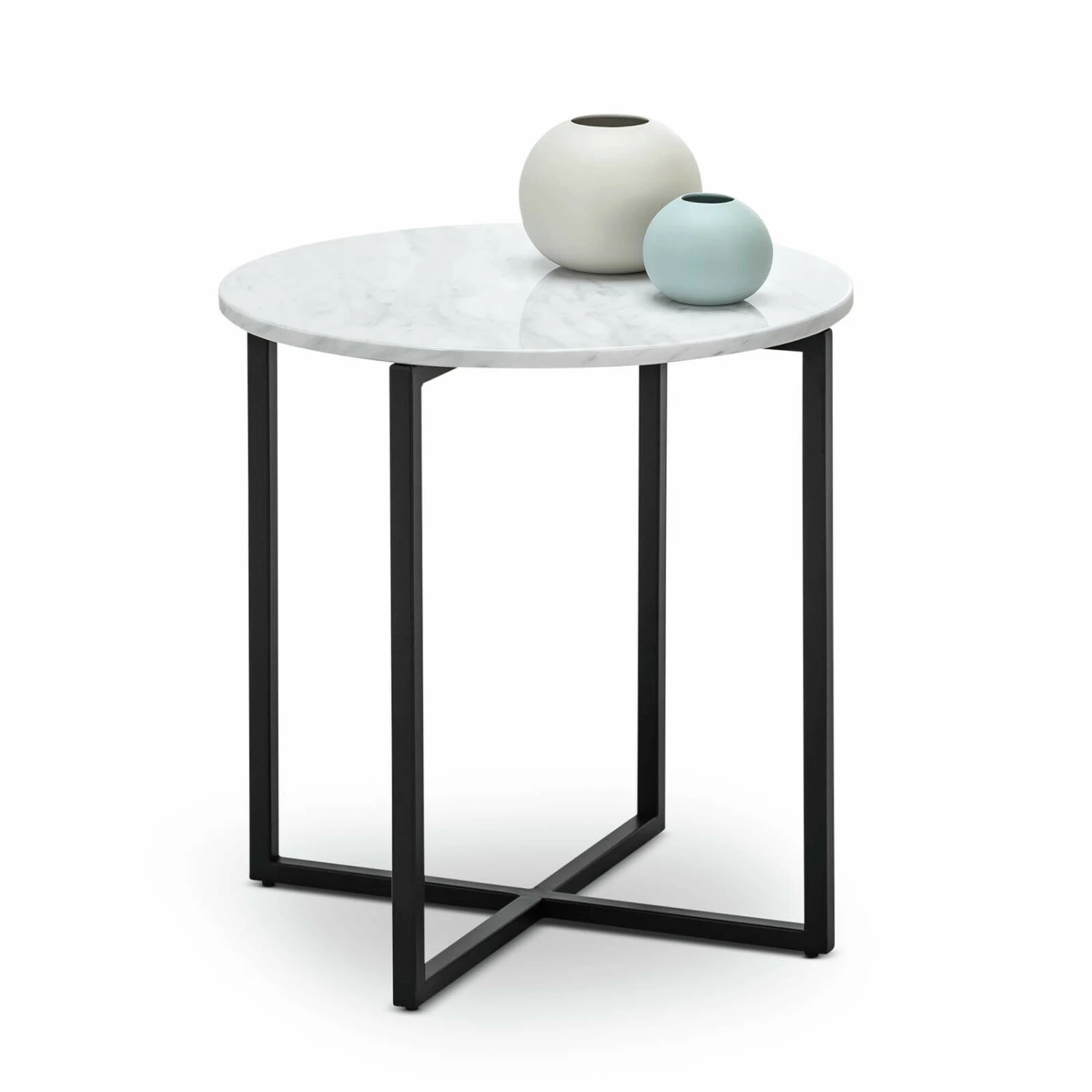 New π Australia Sale - L3 Home Ellie White Marble & Black Round Side Table β¨ 3 New π Australia Sale - L3 Home Ellie White Marble & Black Round Side Table β¨