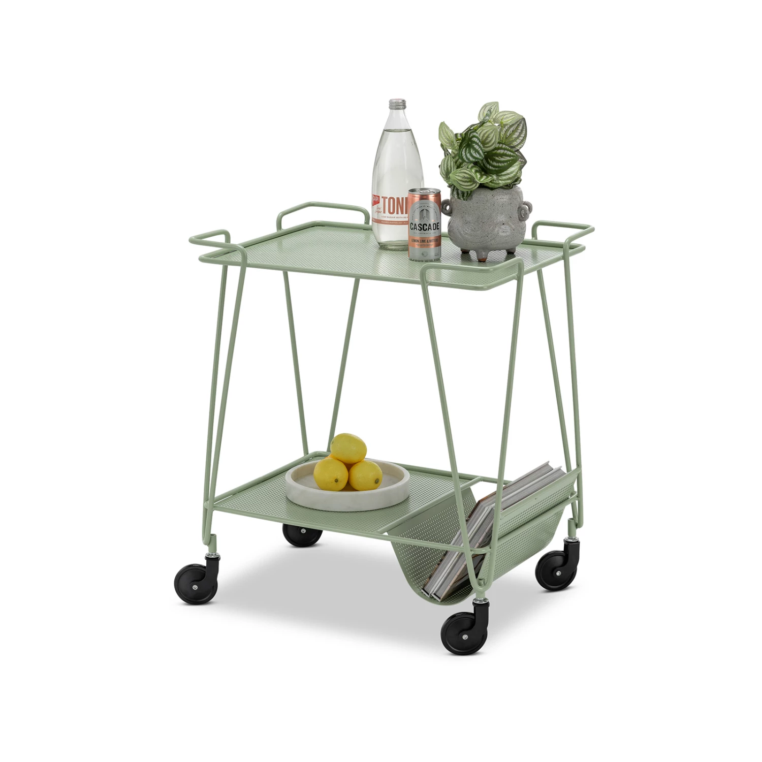 Best deal π Australia Sale - L3 Home Kian Sage Green Steel Bar Cart Drink Trolley β 5 Best deal π Australia Sale - L3 Home Kian Sage Green Steel Bar Cart Drink Trolley β - Image 3