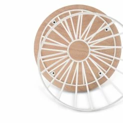 Promo 🔔 Australia Sale - L3 Home Fabiano Light Oak & White Round Side Table 🌟 -L3 Home Sales 8a185d87a152494a93ef0413496d2fe7