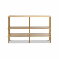 Deals 💯 L3 Home Rakie 120cm Wide Display Shelving Console Unit In Natural Oak Wood - To Australia 👏 -L3 Home Sales 8a88c8319ba64ba8b41994bcb2641687