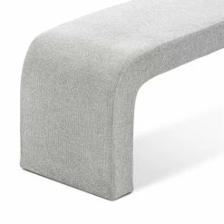 Brand new ✨ L3 Home Harper 160cm Hail Grey Designer Arch Curved Bench Seat Light Grey - To Australia 🧨 -L3 Home Sales 8bf3f087a01d4fbfb7bf3366a3cf5259