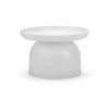 Best deal 😀 Australia Sale - L3 Home Sirkel Round Matte White Steel Pedestal Coffee Table 🔔 -L3 Home Sales 8c5d1fcdf7a144059f7530eda183eac9