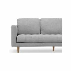Best Sale 😉 Australia Sale - L3 Home Kirra 3 Seater Dove Grey Mid-Century Tufted Fabric Sofa Light Grey 😀 -L3 Home Sales 91992578bd224b4da6d928b027ee4e57
