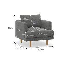 Brand new π Australia Only - L3 Home Jaspa Anthracite Charcoal Feather Filled Fabric Sofa Armchair π 21 Brand new π Australia Only - L3 Home Jaspa Anthracite Charcoal Feather Filled Fabric Sofa Armchair π -L3 Home Sales 922c3bb63dc3481a937b0704a03fe1fe