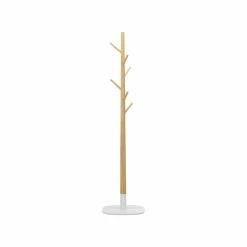 Budget β Australia Only - L3 Home Kinn White Natural Solid Ashwood Oak π§₯ Coat Rack Stand β€οΈ