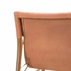 Buy ⌛ Australia Sale - L3 Home Norah Teak & Natural Tan Leather Sling Armchair 🧨 -L3 Home Sales 9655c29bc3474814ab4c1fa26dbaa5b2