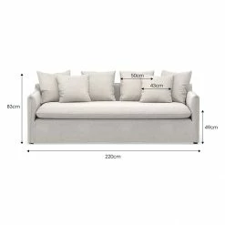 Budget π Australia Sale - L3 Home Palms 3 Seater Natural Linen Feather Filled Slip Cover Sofa β 20 Budget π Australia Sale - L3 Home Palms 3 Seater Natural Linen Feather Filled Slip Cover Sofa β -L3 Home Sales 977a3d9737b7421d84689b6771ad5dfb