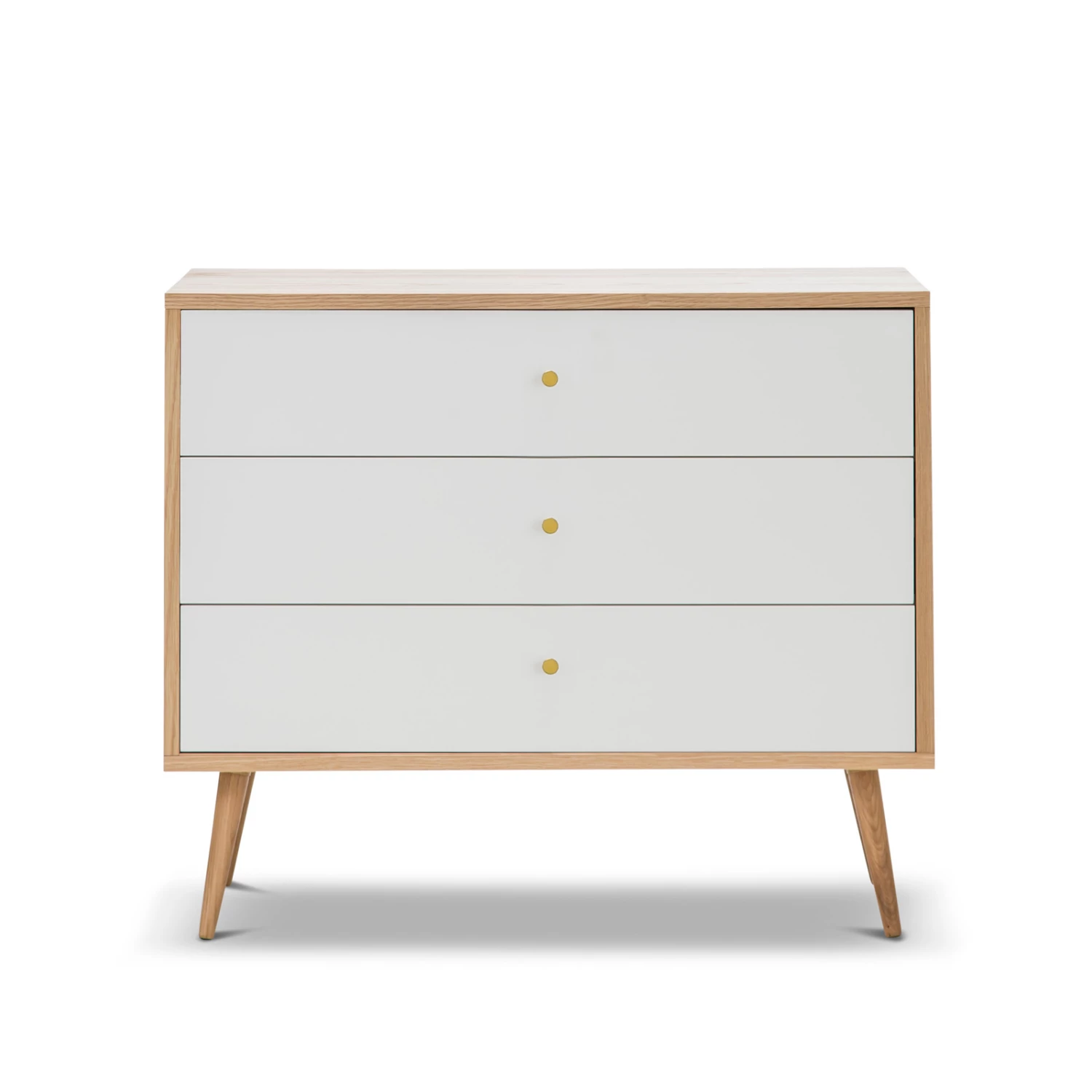 Discount π L3 Home Liena White 3 Drawer Oak Tallboy Chest - To Australia π 4 Discount π L3 Home Liena White 3 Drawer Oak Tallboy Chest - To Australia π - Image 2