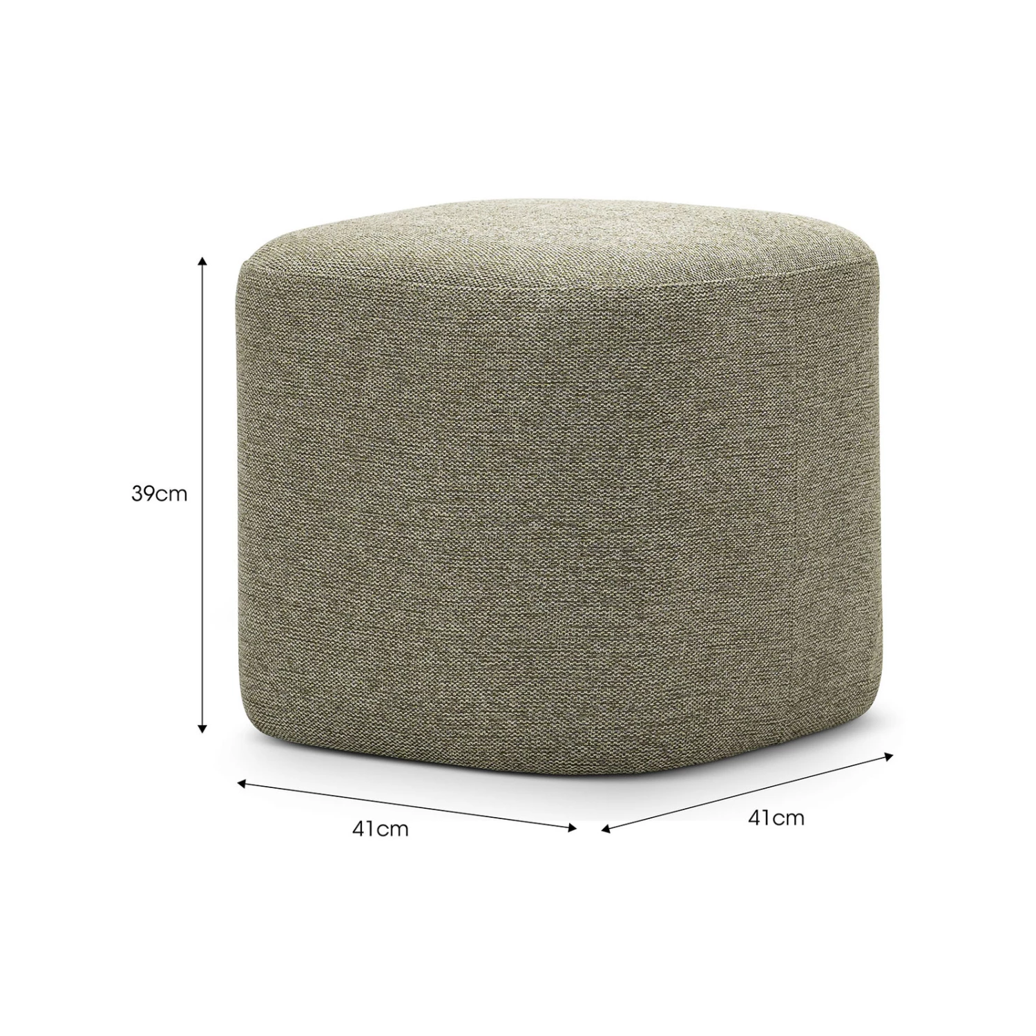 Brand new π L3 Home Podd 40cm Light Moss Green Square Rounded Ottoman Pouf Stool - To Australia π― 9 Brand new π L3 Home Podd 40cm Light Moss Green Square Rounded Ottoman Pouf Stool - To Australia π― - Image 7