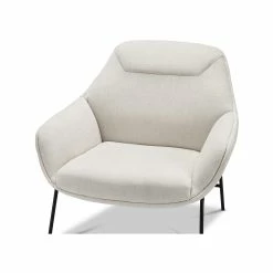 Discount 😉 L3 Home Mii Pearl White Designer Occasional Lounge Fabric Armchair - To Australia 😀 -L3 Home Sales 9dd8fd39096f42bf9ac8e60a229b6c41