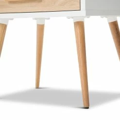 Best reviews of ❤️ Australia Sale - L3 Home Myst White & Oak 2 Drawer Bedside Table 🌟 -L3 Home Sales a1f96d6ca7b44cfb9c48fe157f6e4568