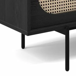 Top 10 ✔️ Australia Sale - L3 Home Fenton Woven Rattan 3 Door TV Entertainment Unit In Natural Oak Wood Black 😍 -L3 Home Sales a38cb54dfed3490aa3bfd920647c138f