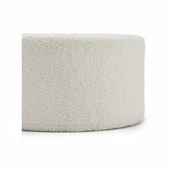 Best Sale ❤️ Australia Only - L3 Home Halle Bouclé Cream Wool Medium 70cm Round Ottoman Pouf 👍 -L3 Home Sales aa12eba9349c4efa830b4fb9201452c6