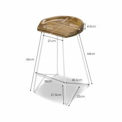 Best Sale π Australia Sale - L3 Home Neato 66cm White Teak Wood Iron Bar Stool β¨ 21 Best Sale π Australia Sale - L3 Home Neato 66cm White Teak Wood Iron Bar Stool β¨ -L3 Home Sales b0780f6b6f06437396f6348b26eab63d