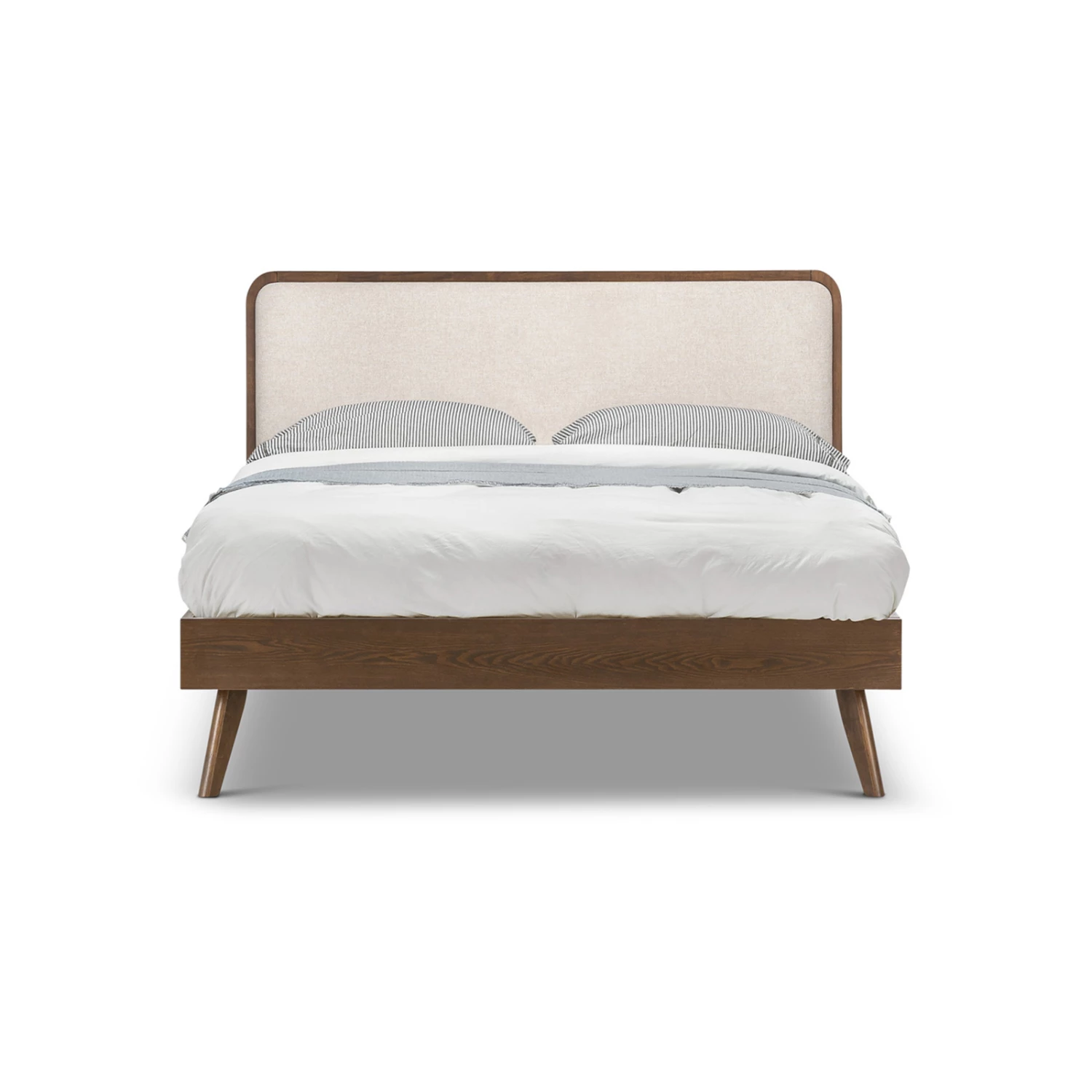 Best deal β Australia Only - L3 Home Stella Light Beige Upholstered Walnut Queen Bed Frame Brown π₯ 5 Best deal β Australia Only - L3 Home Stella Light Beige Upholstered Walnut Queen Bed Frame Brown π₯ - Image 3