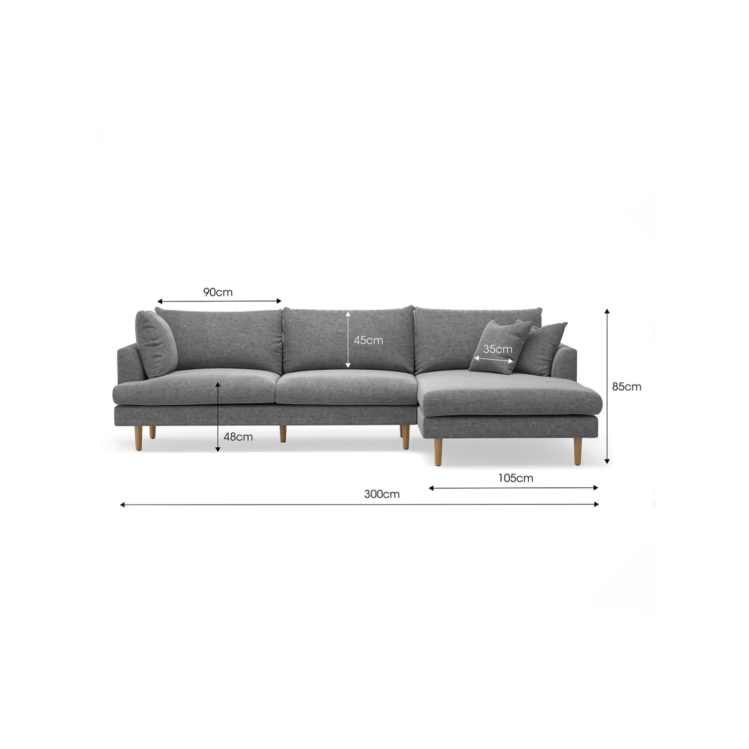 Best deal β¨ L3 Home Byron Anthracite Charcoal Modular Sofa With Right Chaise Lounge - To Australia π₯ 11 Best deal β¨ L3 Home Byron Anthracite Charcoal Modular Sofa With Right Chaise Lounge - To Australia π₯ - Image 9