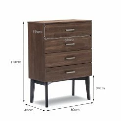 Promo β L3 Home Selena 4 Drawer Acacia Oak Tallboy Chest Dark Brown - To Australia π 13 Promo β L3 Home Selena 4 Drawer Acacia Oak Tallboy Chest Dark Brown - To Australia π -L3 Home Sales b4ef3bc8eb0c458ca9a2228860a3c603