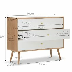 Discount π L3 Home Liena White 3 Drawer Oak Tallboy Chest - To Australia π 17 Discount π L3 Home Liena White 3 Drawer Oak Tallboy Chest - To Australia π -L3 Home Sales b52d87a4866845088c8bdea3b4b7c182